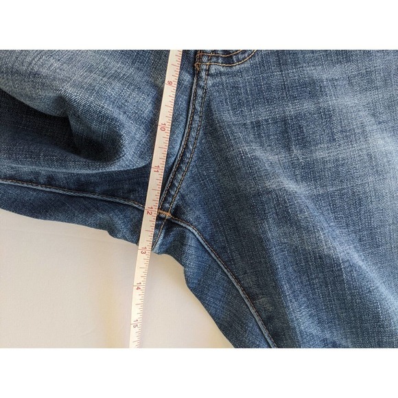Lucky Brand Jeans 410 Athletic Fit Blue Jean 38 x 28 Altered Stretch Cropped - Picture 5 of 10